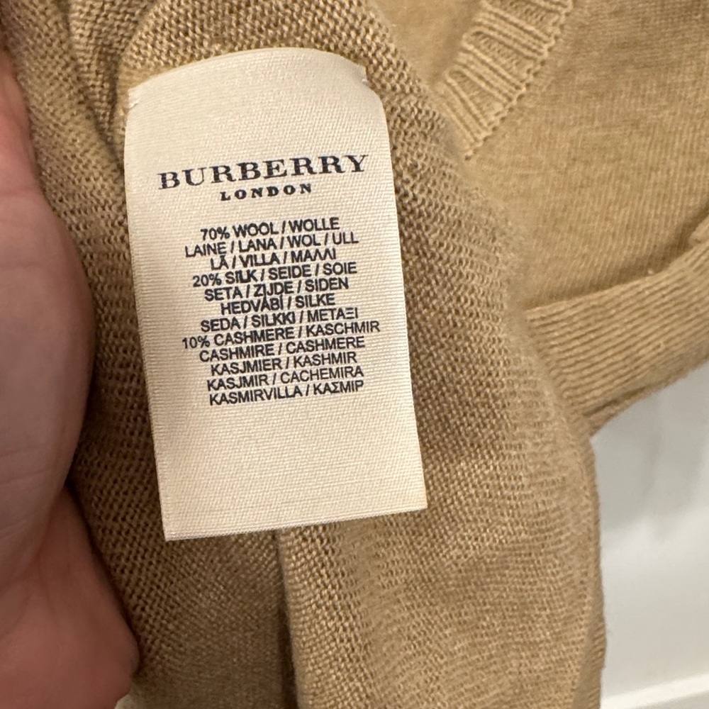 Burberry Tan Crew Neck Sweater - Picture 5 of 5